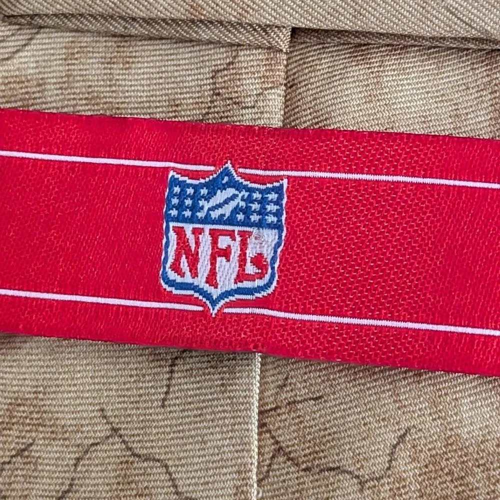 VTG 90s Ralph Marlin Miami Dolphins NFL Silk Tie Football Graphic Mens